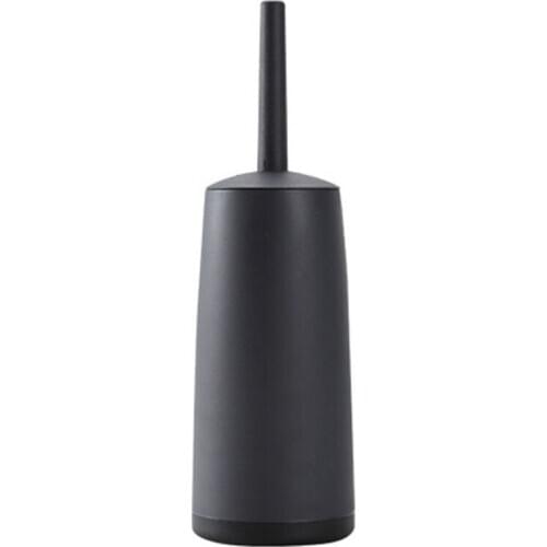 Toilet Brushes and Holders Toilet Bowl Brush with Holder Black for Bathrooms Modern Design Toilet Brush with Lid Longe