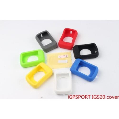 Cycling bike speedometer stopwatch computer Silicone Rubber Protect Case/cover+LCD Screen Film For iGPSPORT IGS20 cover