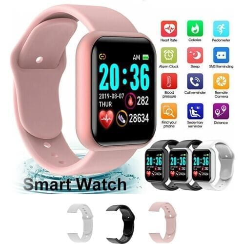 Y68 Smart Watch Men Women Heart Rate Blood Pressure Monitor Bluetooth Smart Bracelet for iOS Android Fitness Tracker Smartwatch