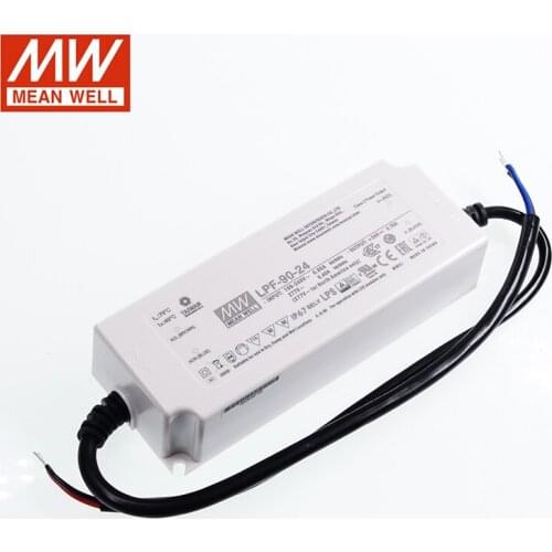 MEAN WELL LPF-90 Series DC15V 20V 24V 30V 36V 42V 48V 54V 90W Single Output Switching LED Power Supply PFC LED Lighting Power
