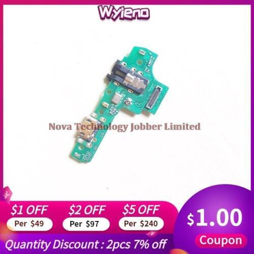 Wyieno 10Pcs/Lot For Samsung A10S A107 A107F Charging Port Board Charger Flex Cable Phone Parts Dock Microphone Plug