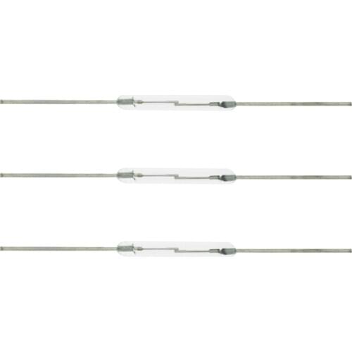 10pcs N/O Reed switch Magnetic Switch 2 * 14mm Normally Open Magnetic Induction switch