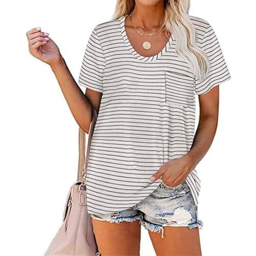 Yi xing feng Womens Striped T-shirts