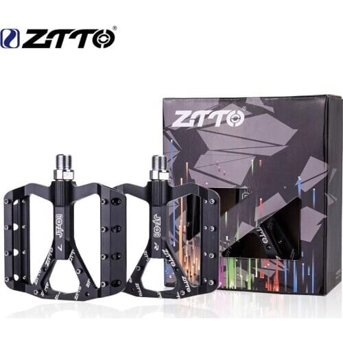 ZTTO Bicycle Pedal XC AM MTB CNC Aluminum Alloy Lightweight Bearings Pedal Bike Flat Pedal Road Gravel Bike
