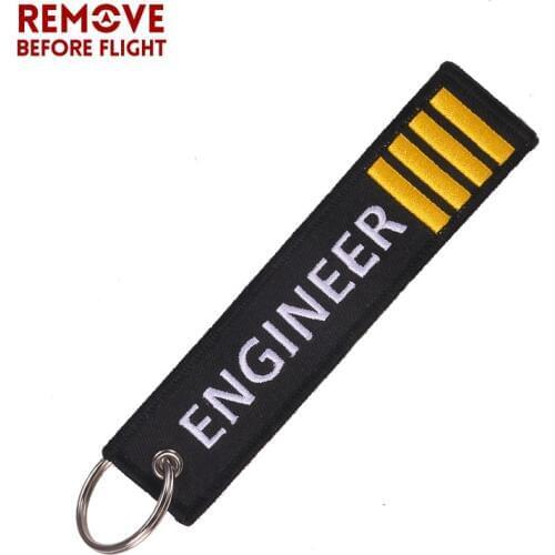 1PC Remove Before Flight Key Chain Motorcycles and Cars Jacket Tag Keychain Engineer Aviation Gifts Luggage Chaveiro Para Carro