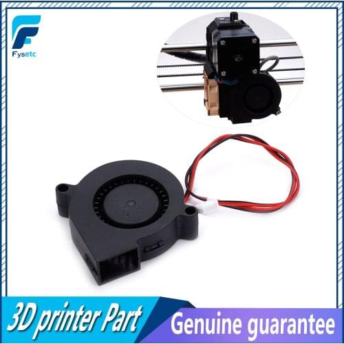 1PC 12V DC 5015 50mm Blow Radial Cooling Fan Sleeve Bearing for Electronic 3D Printer Parts VS Ball Bearing Long Life Low Noisy