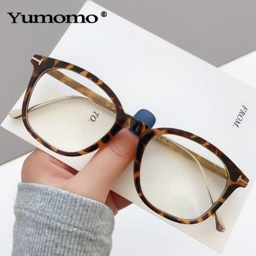 2020 Square Optical Frame Eyeglasses Women Men Fashion Glasses Frames Retro Clear Myopia Frame Lady Frames
