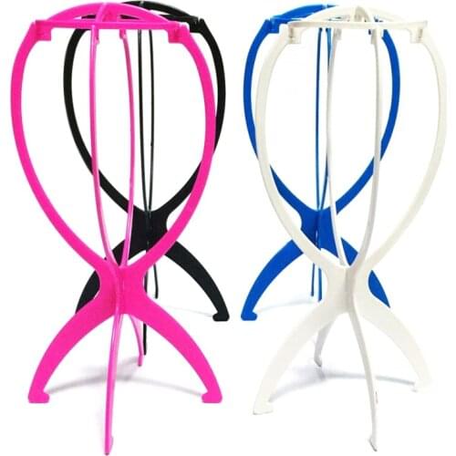 3pcs/set Collapsible Wig Stand Removable Plastic Wig Holder Wig Display Bracket