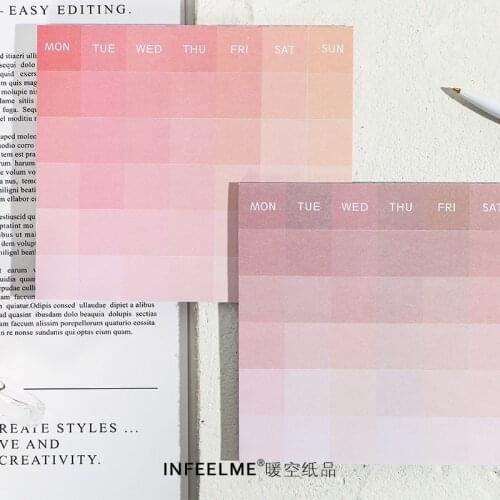 30sheets Creative Color Memo Pad Ins Message Large Notes Paper Office School Stationery Supplies