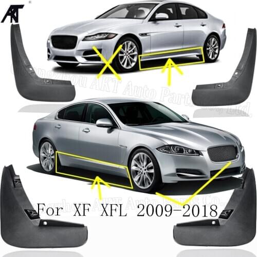 4PCS Car Mudflap for Jaguar XF XFL X250 2009~2018 Fender Mud Guard Flap Splash Flaps Mudguards Accessories