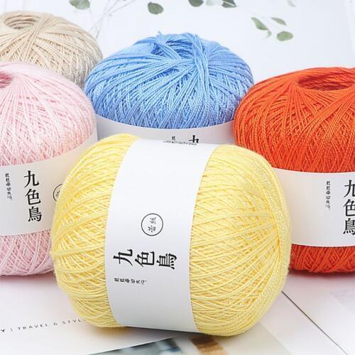50g Silk Cotton Milk Crochet Yarn Baby Hand-Knitted Warm Soft Knitting Thread for Hand Knitting Supplies