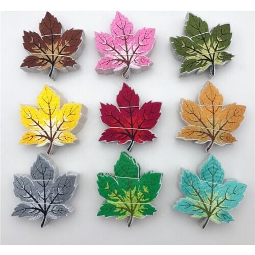 90pcs 9 Colorful Leaf Fully Embroidered Iron On Applique Patch for cloth garment sew craft comsume