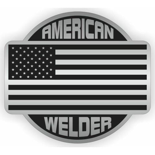 American Welder Helmet Decal | Label Sticker Welding Welding Motorcycle Helmet Stickers for Cars, Motos, Laptops, Industry