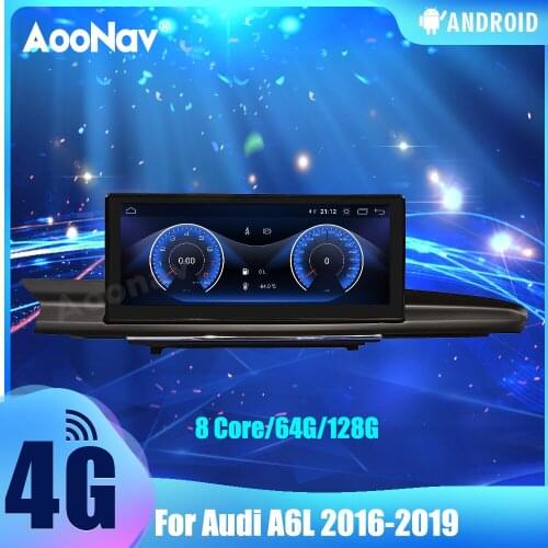 2 Din 128G Car Radio For Audi A6L 2016-2019 Touch Sceen Android 10.0 GPS Navigation Autoradio Multimedia Player