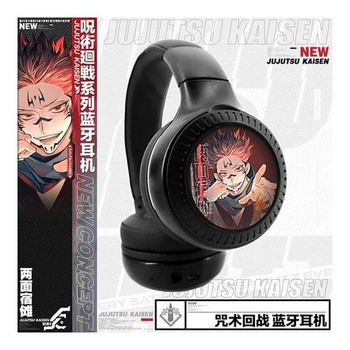 Jujutsu Kaisen Gojou Satoru Ryomensukuna Wireless Bluetooth Headset Anime Gift Comfortable Foldable Gaming Headphones Cosplay
