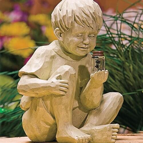 Firefly child garden statue flower bed yard outdoor sculpture decoration garden