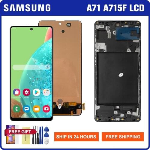 6.7" Display Screen For Samsung Galaxy A71 LCD Display Touch Sensor Digitizer Assembly Parts For Samsung A71 A715 A715F A715FD