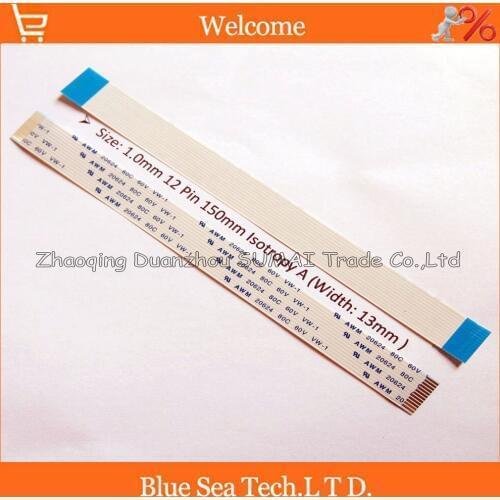 100pcs 12Pin FFC/FPC Flexible Flat Cable 1.0mm pitch 12 pin 150mm Isotropy A or Anisotropy B cable,AWM 20624,80C 60V VW-1