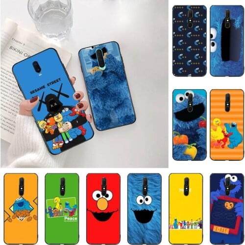 HUAGETOP Cute cartoon Sesame Street Cookie Elmo Custom Soft Phone Case For Oppo A5 A9 2020 A5S Reno2 z Renoace 3pro Realme5Pro