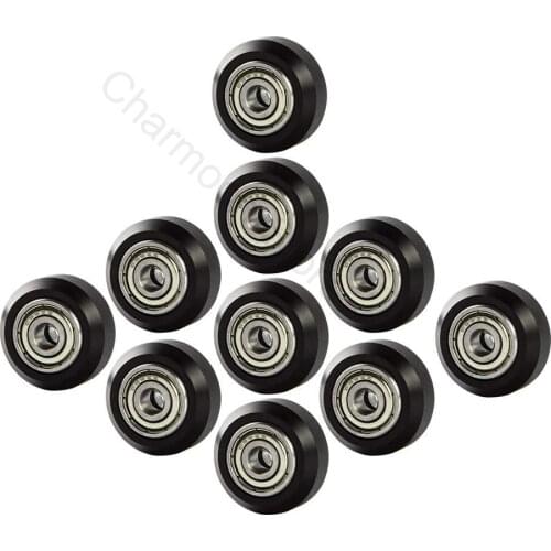 POM V Slot Wheel Big Plastic Pulley Wheel with Bearing Idler Pulley Gear Perlin Wheel For Creality Ender 3, CR-7, CR-8, CR-10