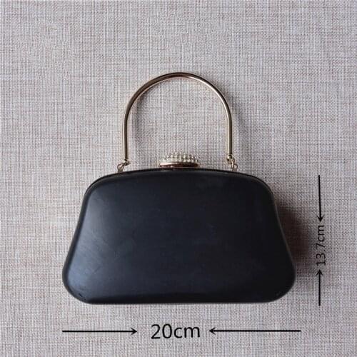 Metal Frame Box Purses Handles for DIY Handbags Evening Bag Clutch Accessories plastic black box clutches purse frame handles
