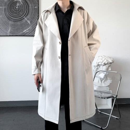 2021 new arrival spring coat men high quality trench coat men,autumn mens casual windbreakers fashion jackets ,plus-size M-3XL