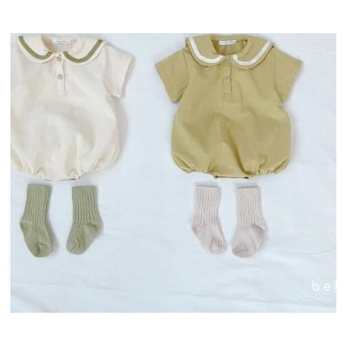 2021 new boys girls rompers+hat cotton summer babys jumpsuit