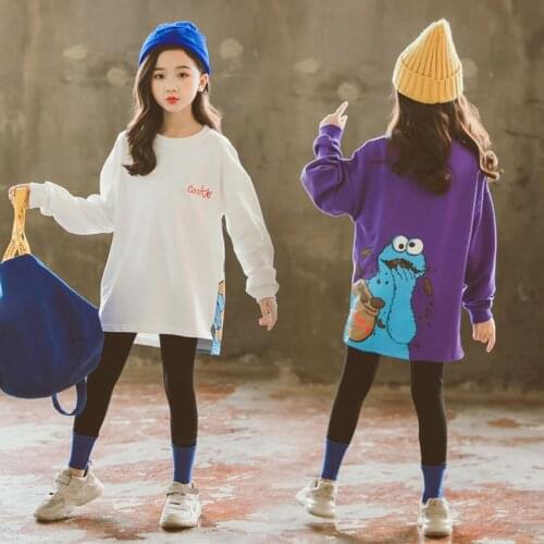 2021 New Winter Kids Clothes Suit Girls Autumn Clothing Cartoon Casual Big ChildrenS Letter Sweater+ Leggings 2pcs Set ForTeens