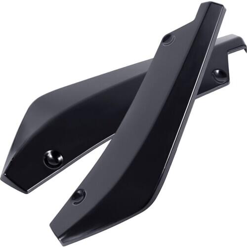 New 2Pcs Universal Car Rear Bumper Lip Diffuser Splitter Spoiler Scratch Protector