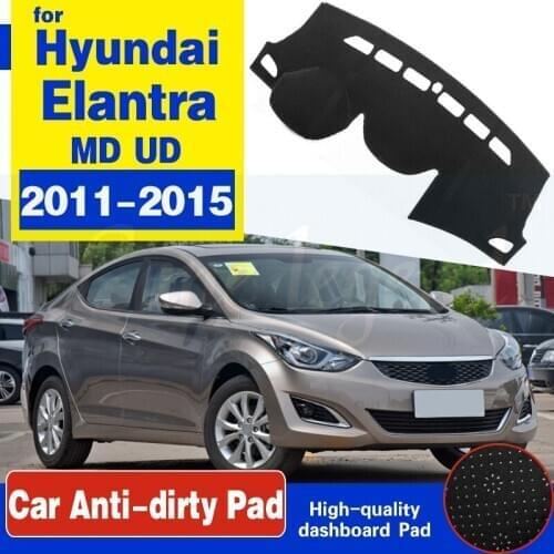 For Hyundai Elantra 2011 2012 2013 2014 2015 MD UD Avante Anti-Slip Mat Dashboard Cover Pad Sunshade Dashmat Anti-UV Accessories