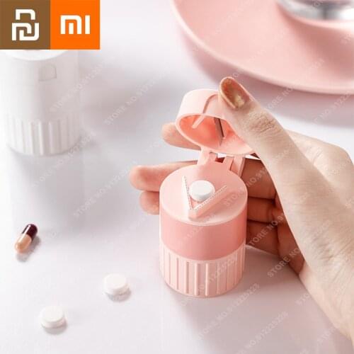 Xiaomi Medicine Cutter Medicine Grinder Tablets Cutting Grinding Pills Crushed One To Four Grinder Portable Pill Box Tool Youpin