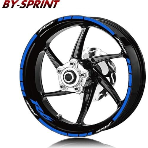 Motorcycle Wheel Decal Stickers Stripes Reflective Waterproof Tire LOGO Stickers Kit For YAMAHA R6 R3 YZF-R3 YZF-R6