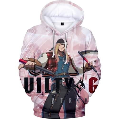 Guilty Gear: Strive 3D Printed Hoodies Women/Men Fashion Long Sleeve Hooded Sweatshirt Popular Game Streetwear Pullover