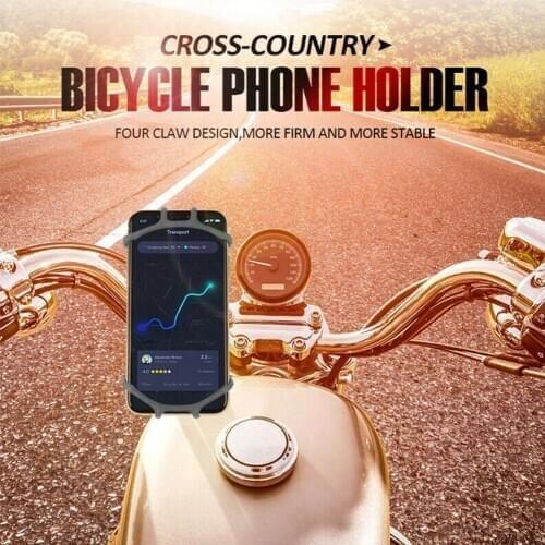 Universal Bicycle Phone Holder For IPhone 7 XS Max Holder Phone For Xiaomi Motorcycle Bike 9 Bracket Stand Handlebar Mobile E2X5