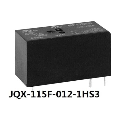 2pcs/lot 12VDC Relay JQX-115F-012-1HS3 DIP/6 16A/250AC