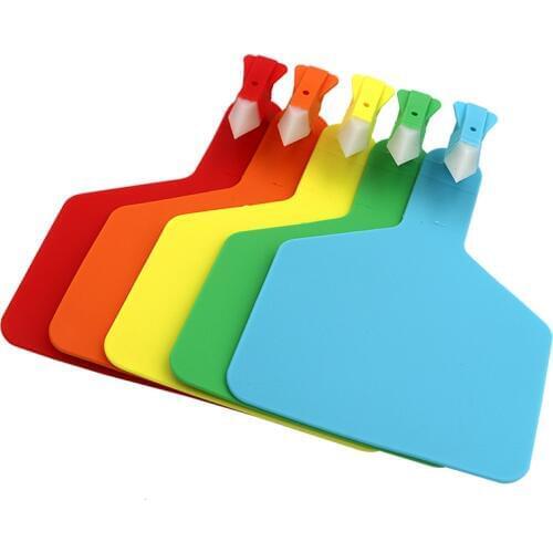 50 Pcs Livestock Animals Cattle One-piece TPU Ear Tags for Goats Sheep Cattle Cows Pigs Cattle TPU Identification Cards