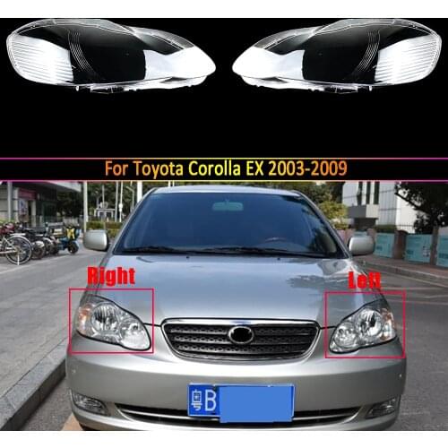 Car Headlamp Lens For Toyota Corolla EX 2003 2004 2005 2006 2007 2008 2009 Car Replacement Auto Shell