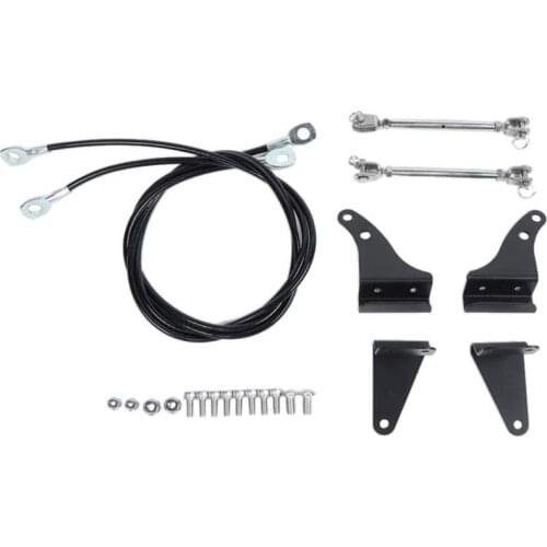 Limb Risers Kit Obstacle Eliminate Rope Protector for Suzuki JImny 2019 2020 2021 Car Accessories,Stainless Steel, 1 Set