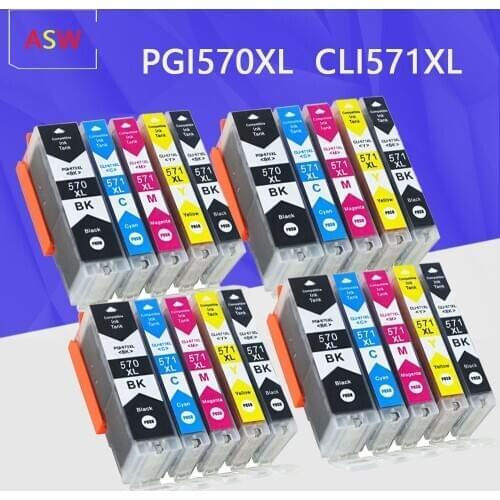 For Canon PGI 570 CLI 571 PGI570 XL Ink Cartridge For Pixma MG5750 MG5751 MG5752 MG6850 MG7750 MG6853 MG7753 TS5050 TS5051