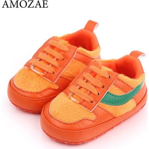 Colorful Casual Baby Shoes For Baby Girls Bebes Boys Sneakers 2021 Infant Toddler Prewalkers Newborn Warm Anti-slip Crib Shoes