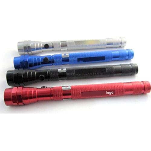 Flexible Flashlight Torch Lamp 3LED 360 Degree LEDs Flashlights Magnetic Head Telescopic Pick Up Tool Torch Lamps Lanterna 0.3W