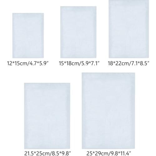 20pcs Bubble Mailers Padded Envelopes Pearl Film Gift Present Mail Envelope Bag For Book Magazine Lined Mailer Self Seal White