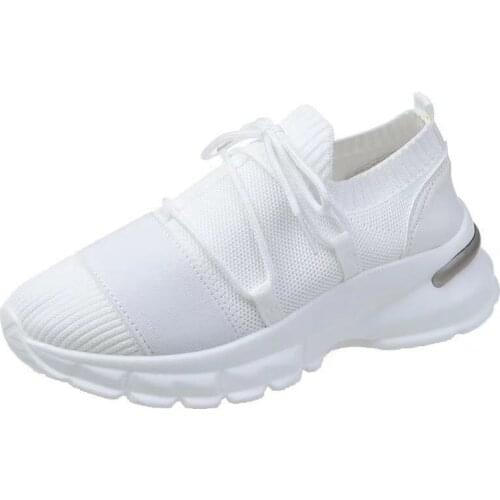Women Casual Shoes Fashion Breathable Walking Mesh Flat Shoes Woman White Sneakers Women 2021 Tenis Feminino Female Shoes