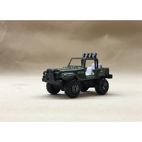 Mini Small scale cross country alloy car model toy jeepSUV military vehicle scene sand table display