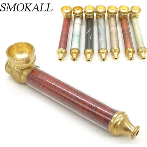 1Pcs Metal Pipe Smoking Pipes Tobacco Mini Smoke Herb Tube Cigarette Accessories Removable Hookah Gift For Men Crusher