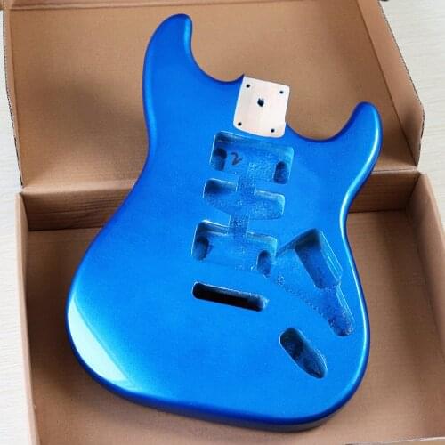Metallic blue electric guitar body guitar body st body good Poplar wood