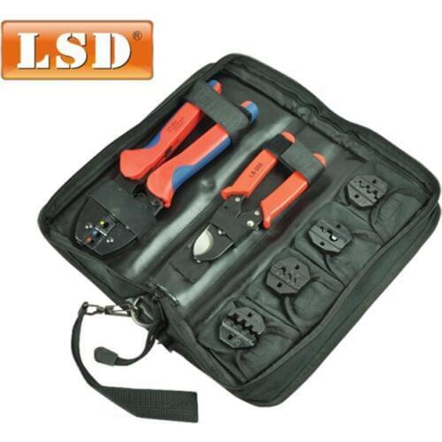 Crimping Tool Set with cable cutter & 4 replaceable die sets LY-K30J,crimping tool kit