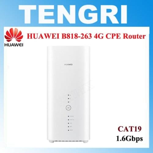 Original Unlocked Huawei B818 B818-263 4G Router 3 Prime LTE CAT19 1.6Gbps Router 64 wifi users PK B618 B715s-23c