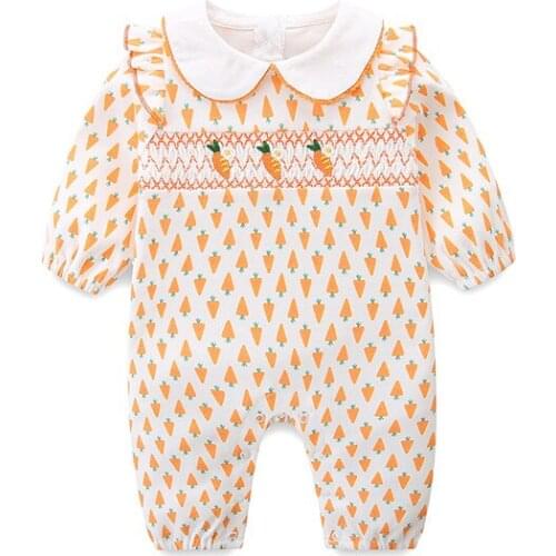 2021 Autumn Long Sleeve Newborn Fashion Girls Romper