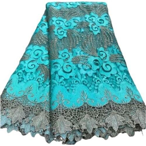 Latest Nigerian French Swiss Voile Lace In Switzerland For Party 2020 green/gold New Design African Guipure Laces Fabric